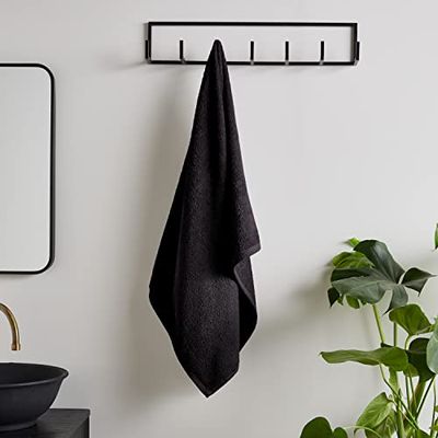 Catherine Lansfield Quick Dry Cotton Bath Towel Black