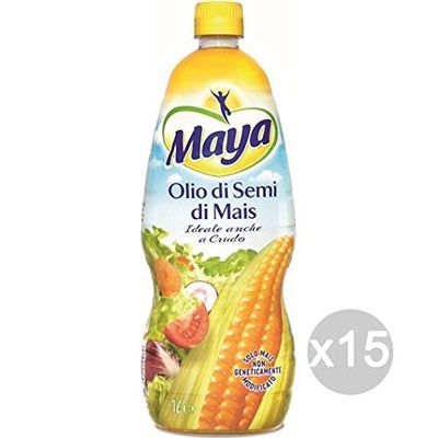 Maya Set 15 Olio Semi di Mais Lt 1 Condimento E Insaporitore, Multicolore, Unica