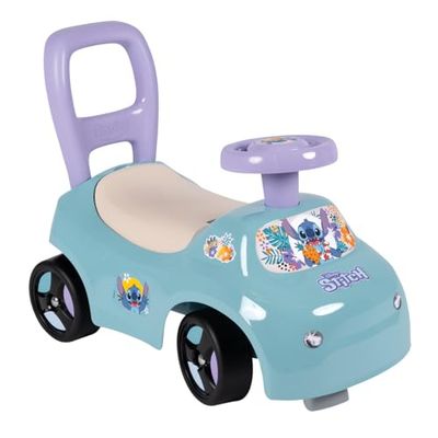 Smoby - Stitch - bilbärare - gånghjälpmedel - riktad ratt - bagageutrymme under sadeln - Från 10 månader - tillverkad i Frankrike