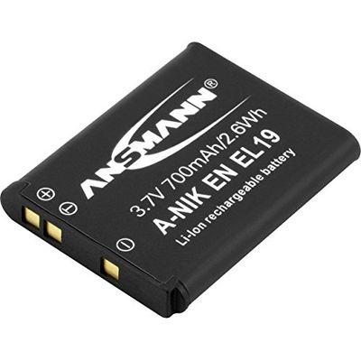 Ansmann 1400-0016 - A-Nik ENEL 19 Li-Ion, bateria 3,7 V/700 mAh para câmara digital de fotos Nikon