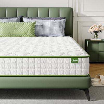 Maxzzz 4FT Materasso, Poliestere, Verde, 135×190×14cm