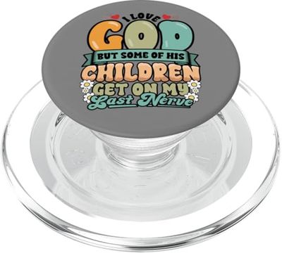 Funny Christian Amo a Dios pero sus hijos me ponen de los PopSockets PopGrip para MagSafe