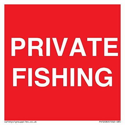 Panneau de pêche privée – 85 x 85 mm – S85
