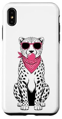 Guépard Lunettes De Soleil Chewing-Gum Guépards Coque pour iPhone XS Max