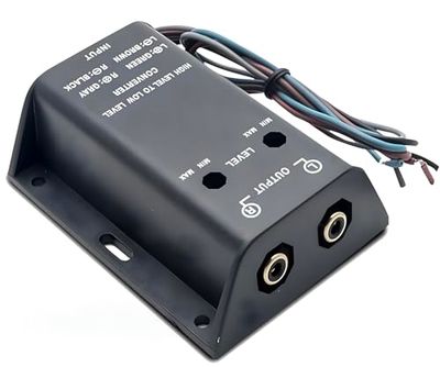 Sound-way Interface adapteur convertisseur autoradio Haut-Parleur vers RCA