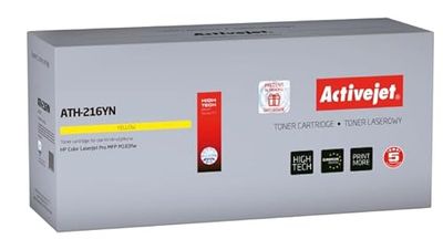 Activejet ATH-216YN toner voor HP printer vervanging HP 216A W2412A; Supreme; 850 pagina's; geel met chip