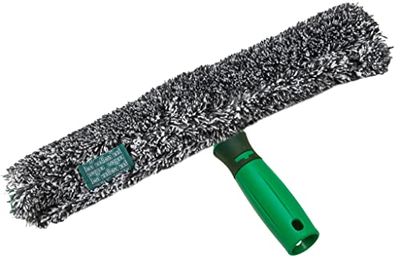 Unger ErgoTec BC350 Lave-Glace Power avec Housse en Microfibre 100% Polyester, Manche bi-composant, Housse avec Fermeture Velcro, pour fenêtres sans Traces Largeur 35 cm