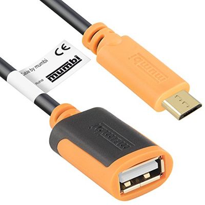 mumbi 20 cm Dual Color OTG Host Adapter kabel Micro USB wtyczka do gniazda USB