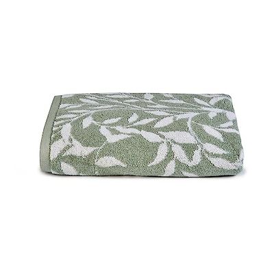 Dreams & Drapes Sandringham - Asciugamano da bagno in 100% cotone, 70 x 130 cm, colore: salvia