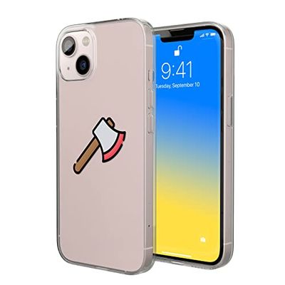 Bonateks, Digitaal bedrukte hoes, compatibel met iPhone 14, telefoonhoes, beschermhoes, schokbestendig, siliconen, flexibel, transparant
