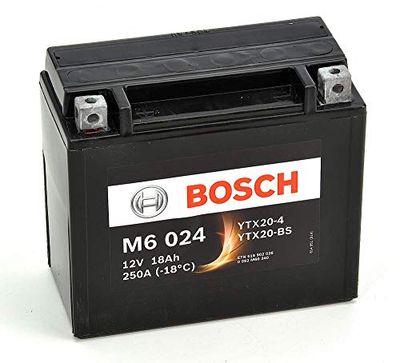 Bosch M6024 Bateria motocicleta YTX20-4 / YTX20-BS - 12V AGM 18A/h-260A