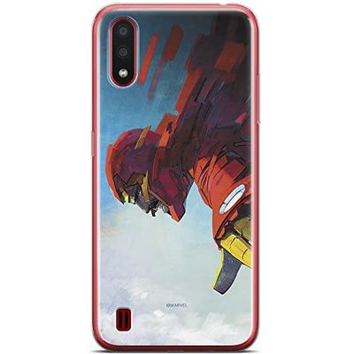 ERT GROUP mobiltelefonfodral för Samsung A01 originalt och officiellt licensierat Marvel mönster Iron Man 015 optimalt anpassad till formen på mobiltelefonen, fodral tillverkad av TPU-plast