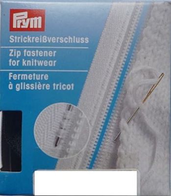 PRYM-Consumer Divisible Zipper, White, One Size