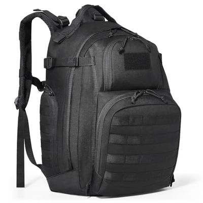 VEVOR Taktiskt paket, 40 L militärpaket med Molle-design och laptopfack, vattentätt taktiskt paket för män, arméväska dagspaket för camping, vandring, gym