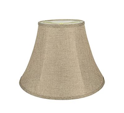 Aspen Creative 38001A - Paralume pieghevole a forma di campana, struttura a forma di ragno, 22,9 cm superiore x 45,7 cm inferiore x 33 cm altezza inclinata