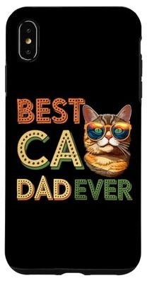 Best Cat Dad Ever: Retro Cool Cat Graphic Custodia per iPhone XS Max