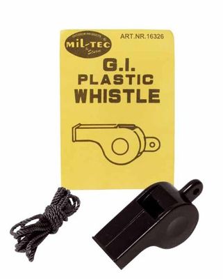 Mil-Tec Pipe 16326002 Sifflet Adulte Unisexe, Noir, Taille Unique