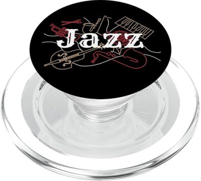 Jazz Music Instruments Diseño artístico PopSockets PopGrip para MagSafe