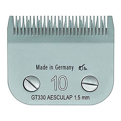 Kerbl GT330 SnapOn Aesculap Shaving Heads, 10 Shaving Heads, 1.5 mm Cutting Length, Pack of 50