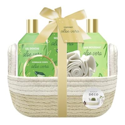 Cofanetto regalo – Cesto bicolore – Aloe Vera – FRENCH TENDENCE