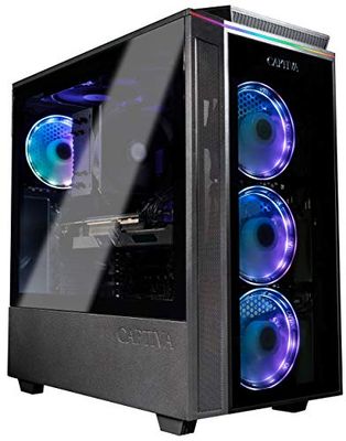 Captiva Highend Gaming PC R62-709 NVME Luftkylning RGB utan Windows PC spel 32 GB SSD 1 TB M.2 NVMe utan Windows AMD R7 5800X RTX 3070 Ti 8 GB