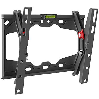 Barkan Suporte para TV de parede inclinável para ecrãs de 13 - 43 polegadas, ecrã plano/curvo, peso máximo 40 kg, bloqueio automático patenteado, para LED OLED LCD, até VESA 200 x 200