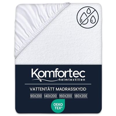 Komfortec mjukt madrasskydd 140 x 200 cm | Andningsbart och mjukt madrasskydd | Oeko-TEX certifierad | Bekväm och hållbar