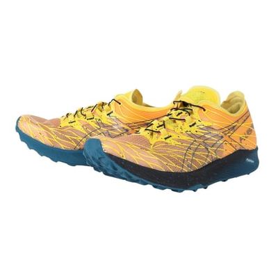 ASICS Fuji Speed Sneaker voor heren, Gouden Gele Inkt Teal, 42 EU