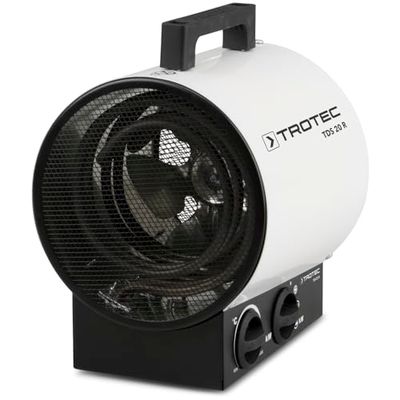 TROTEC Aquecedor elétrico TDS 20 R, 3000 W, 3 níveis de aquecimento, termostato integrado, anti-sobreaquecimento, portátil