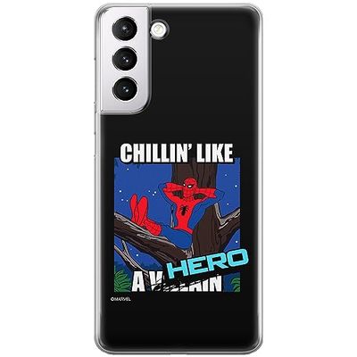 ERT GROUP mobiltelefonfodral för Samsung S21 PLUS originalt och officiellt licensierat Marvel mönster Spider Man 033 optimalt anpassad till formen på mobiltelefonen, fodral tillverkad av TPU-plast