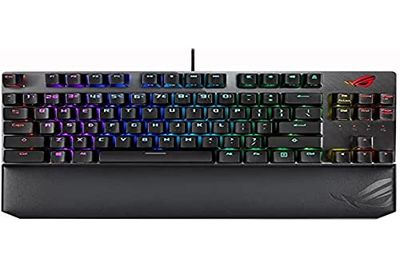 ASUS ROG Strix Scope NX TKL Deluxe 80% Tastiera Gaming USB, Meccanica, Tasti ROG NX Rossi, RGB, Cavo USB Rimovibile, Xcurrate CTRL, Tasto Stealth, Poggiapolsi, Macro, Layout Italia, Nero