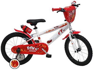 DENVER 16" Teen Monster Ref. 2416, kinderfiets, wit/rood/zwart