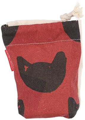 Bonamaison Printed Cotton Produce Bag with Drawstring, Reusable Grocery Bag, Biodegradable Eco-Friendly Bags, Travel Pouch, Sachet Bags, Shopping Bag, Eco Friendly, Foldable, Size: 12x15 Cm