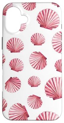Seashell Ocean Beach Summer Coastal Pink Shells Case for iPhone 16 Plus