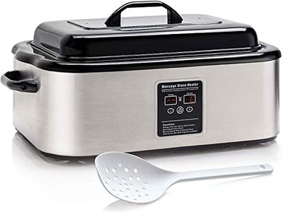 Master Massage Hot Stone verwarmingstoestel verwarmer met digitale controle-eenheid en temperatuurweergave incl. pollepel 18 liter
