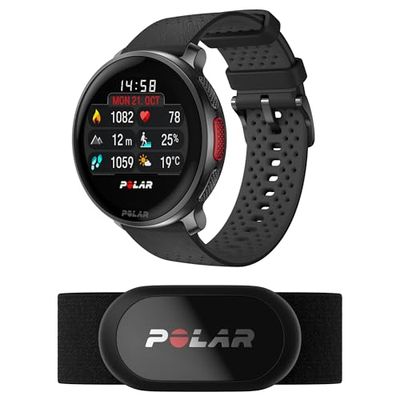 Polar Vantage V3 con sensore H10, Sportwatch con GPS, Cardiofrequenzimetro contemporaneo e durata della batteria aumentata, Smartwatch per uomini e donne, Mappa Offline, Running Watch