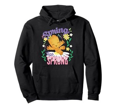 Marvel Spring Has Sprung Baby Groot Lovely Pastel Floral Felpa con Cappuccio