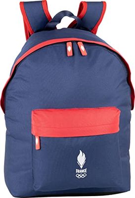 EQUIPE DE FRANCE Sac à Dos Emblème 1 Compartiment, 18 litres, 30x41x14cm, Bleu Blanc et Rouge, Polyester