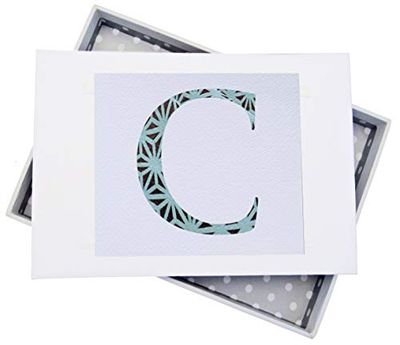 WHITE COTTON CARDS Alphabetics Initiale C Mini Album Photo, Multicolore