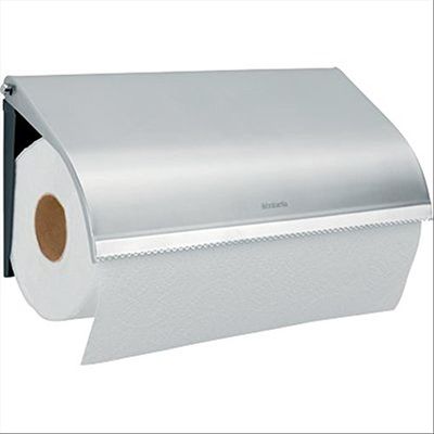 Brabantia 313868 - Suporte de rolos de cozinha de parede, cor cinzenta metalizada