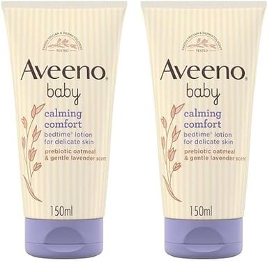 Aveeno Baby Calming Comfort Bedtime Lotion, 150 ml (Pack of 2)