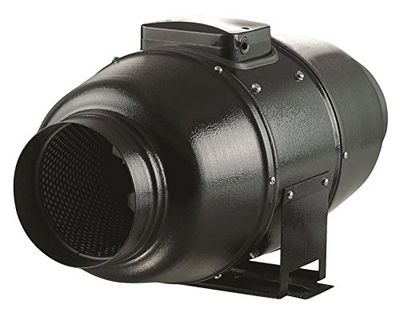 Airflow Aventa In-line ventola silenziosa, 110 W, 230 V, nero, 200 mm