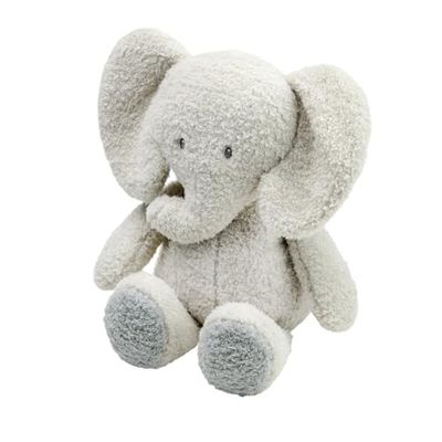 Nattou Peluche Éléphant, Compagnon de Route dès la Naissance, env. 30 cm, Polyester, Teddy, Gris