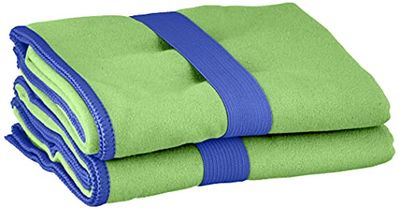 Playshoes Unisex Multifunctional Towel, Microfibre Bath Towel Portable Blanket, Green, 40 x 80 cm