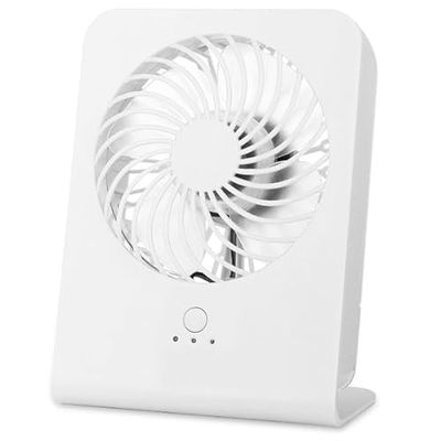 Eden pulse Ventilateur de table, 4 pales, 3 vitesses, sans batterie, blanc, idéal pour rafraîchir les petits espaces et créer du confort.