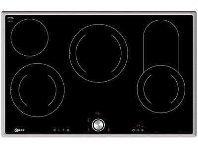 Neff T18bt16 N0 Almofadas elétricas/vitrocerâmica/79,50 cm/interface de cozinha vitrocerâmica/vidro e cerâmica/preto