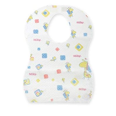 Nuby - Wegwerpslabbetje bedrukt - meerkleurig - 0m+