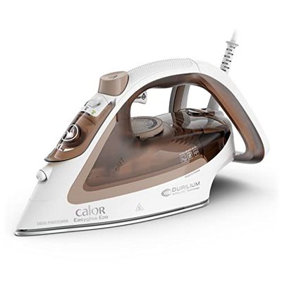 Calor Easygliss Eco Plancha 2800 W, Flujo de vapor 50 g/min, Función Pressing 240 g/min, Hasta 30% ahorro de energía, Suela Durilium Airglide, fabricada en Francia, Arcilla FV5780C0