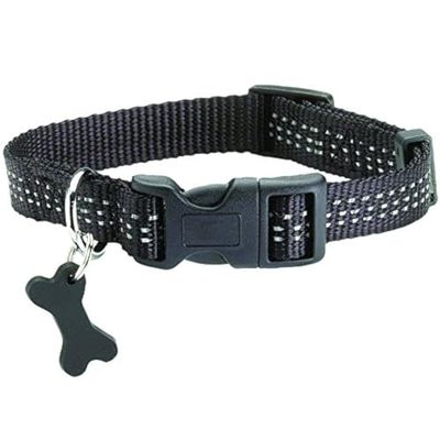 Bobby Safe hondenhalsband, zwart, maat 10, Taille XL, zwart.
