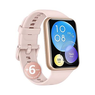 HUAWEI WATCH FIT 2 Smartwatch, Display FullView da 1,74", Chiamate Bluetooth al polso, Monitoraggio della salute 24h, SpO2, GPS, Allenamenti guidati, Versione italiana, Sakura Pink